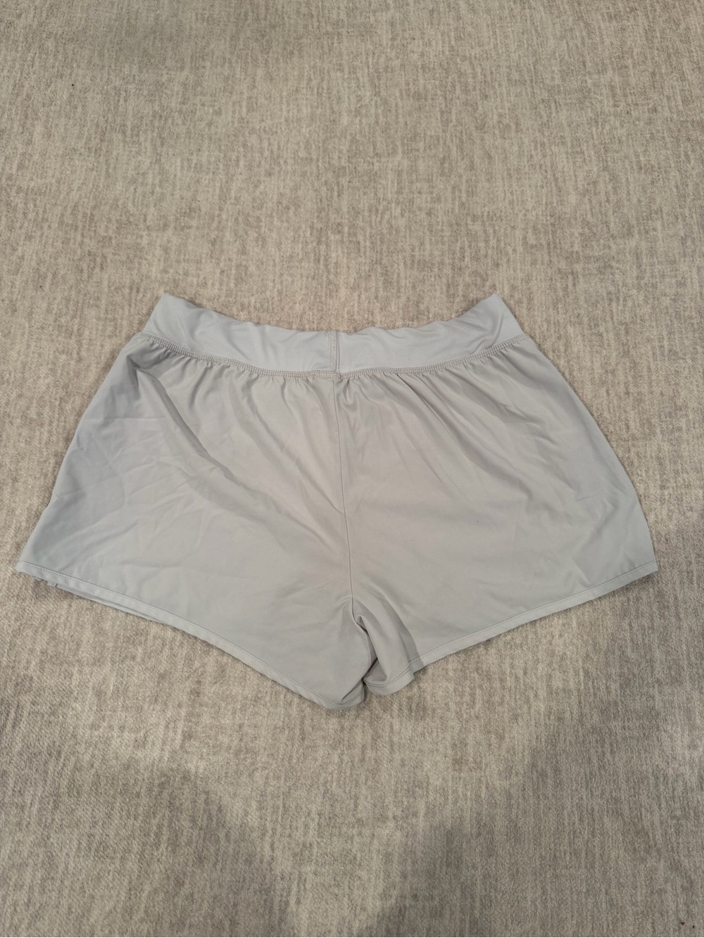 Adidas AVIA Women's Light Gray Athletic Shorts with Side Stripe - Picture 2 of 3